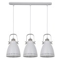 Lampa wisząca w stylu industrialnym i retro ITALUX MD-HN8026S-3-WH+S.NICK