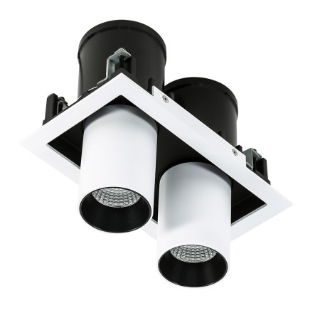 ITALUX Mercanta Double 4000K GL7117-2/12W 4000K WH+BL - Nowoczesne techniczne oświetlenie z kategorii - Wpuszczane sufitowe