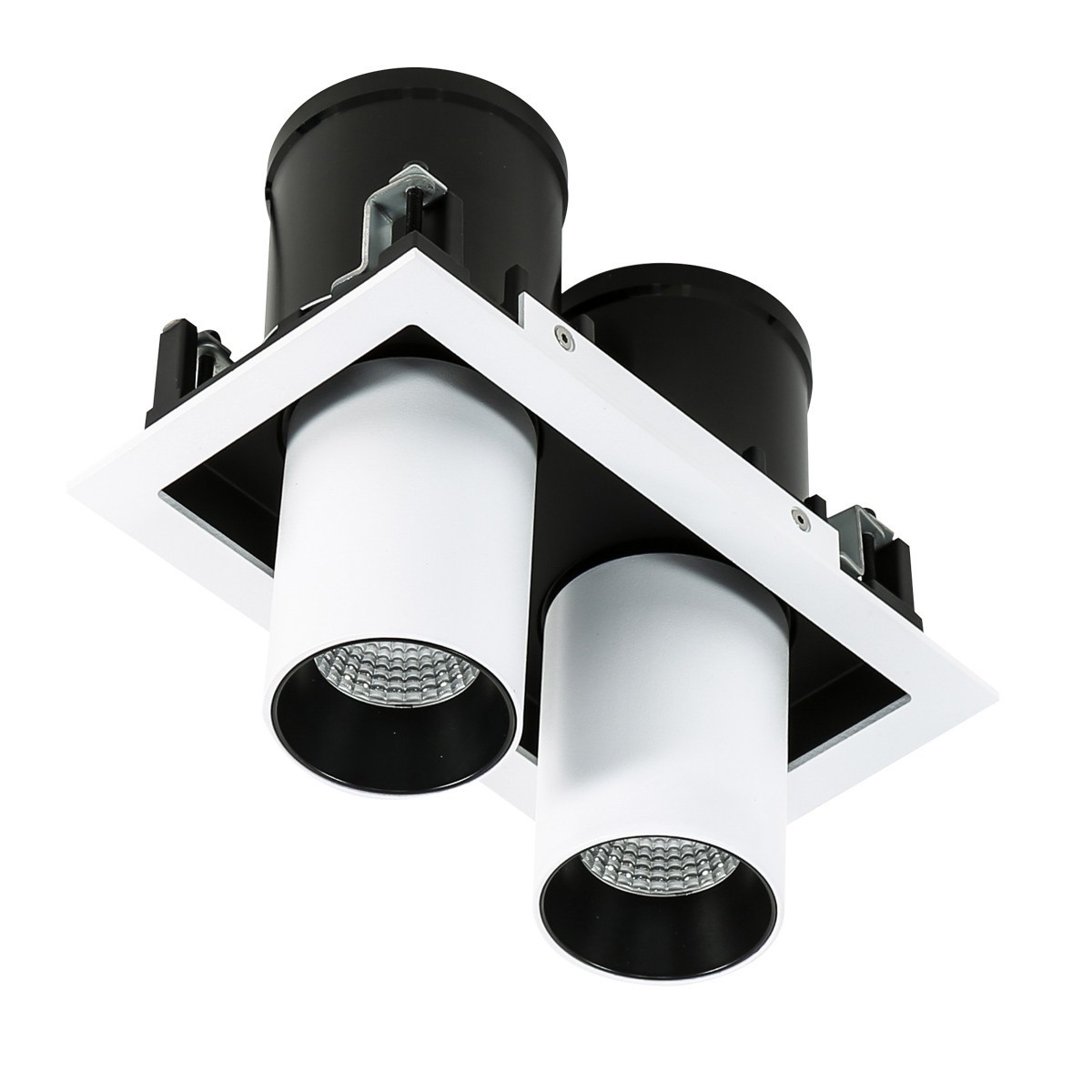 ITALUX Mercanta Double 4000K GL7117-2/12W 4000K WH+BL - Nowoczesne techniczne oświetlenie z kategorii - Wpuszczane sufitowe