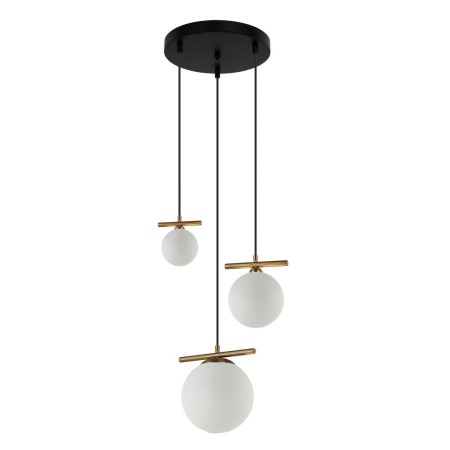 Nowoczesna lampa wisząca ITALUX PND-463323A-BRO+W