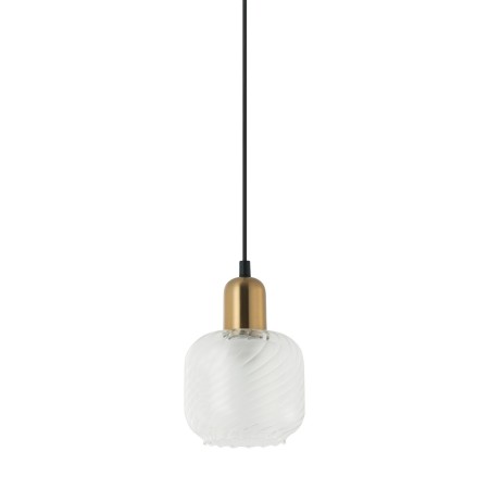 Nowoczesna lampa wisząca ITALUX PND-67594-1-BRO+CL
