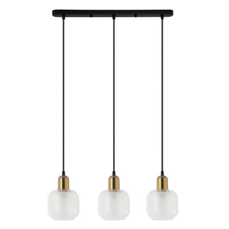 Nowoczesna lampa wisząca ITALUX PND-67594-3-BRO+CL