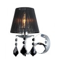 ITALUX Cornelia MBM-2572/1 BK - Lampa z kryształami z kategorii - Kinkiety