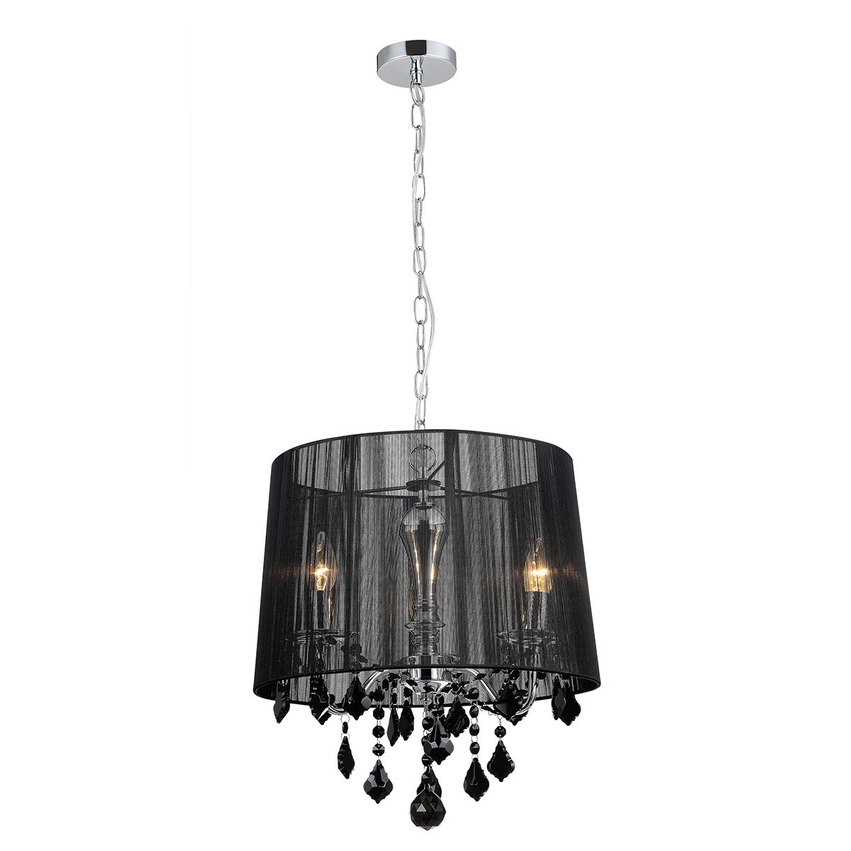 ITALUX Cornelia MDM-2572/3 BK - Lampa z kryształami z kategorii - Wiszące