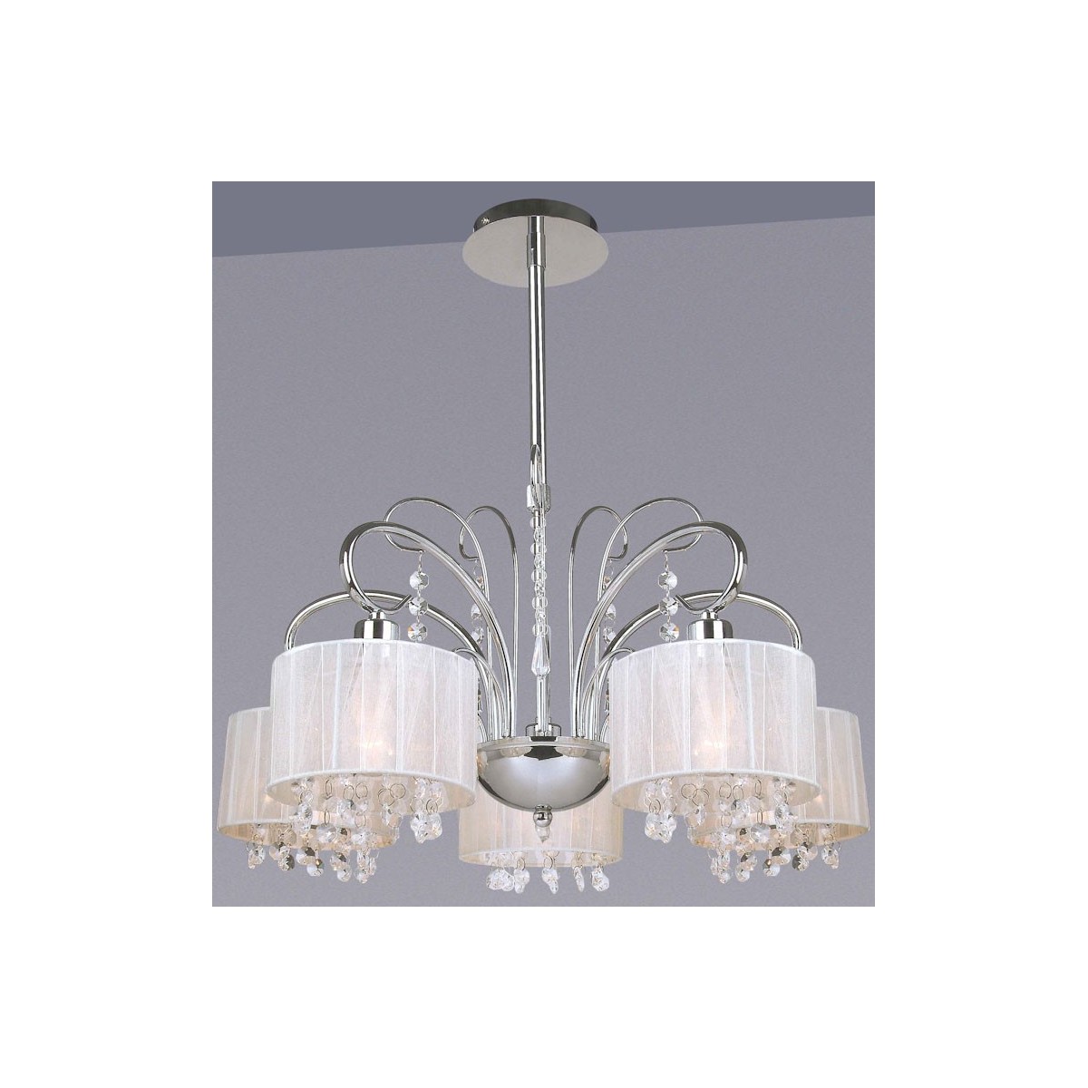 ITALUX Span MDM1583/5 WH - Lampa z kryształami z kategorii - Wiszące