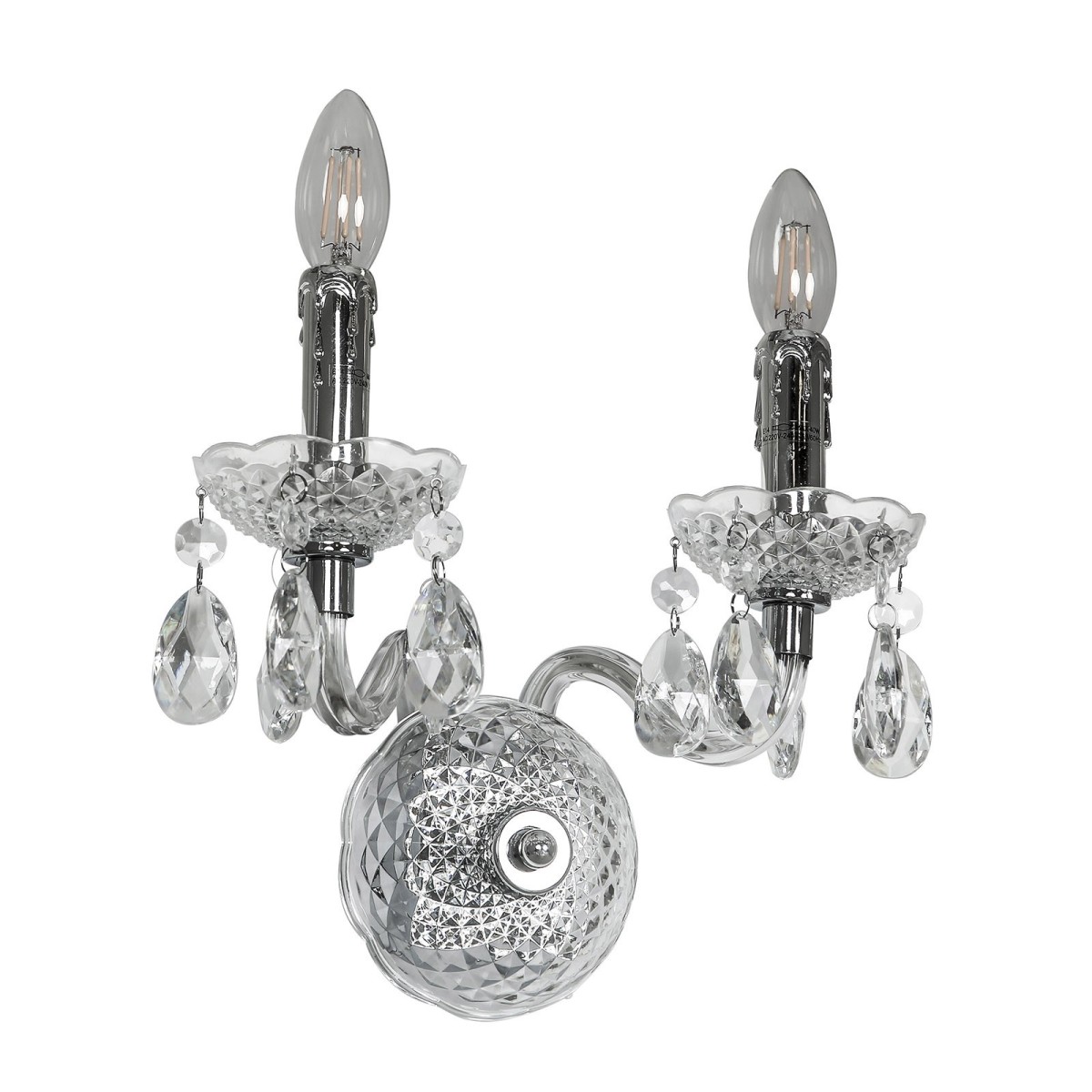 ITALUX Whiz A.90690/2CLE - Lampa z kryształami z kategorii - Kinkiety