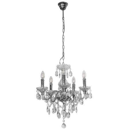 Z kryształowymi lampami Żyrandole ITALUX L.90690/5CLE