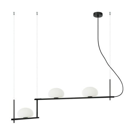 Nowoczesna lampa wisząca ITALUX PND-357783-BK+W