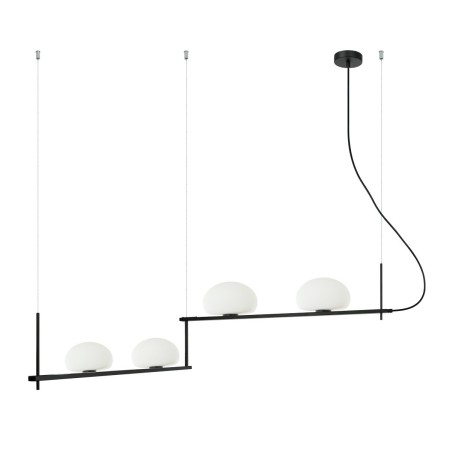 Nowoczesna lampa wisząca ITALUX PND-357784-BK+W