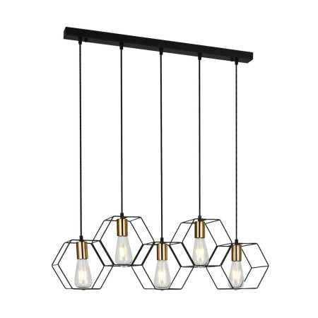 Nowoczesna lampa wisząca ITALUX PND-74889-5-BK