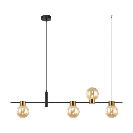 Nowoczesna lampa wisząca ITALUX PND-5225-4-BK-AMB