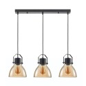 Lampa wisząca w stylu industrialnym i retro ITALUX PND-22371-3-BK+AMB