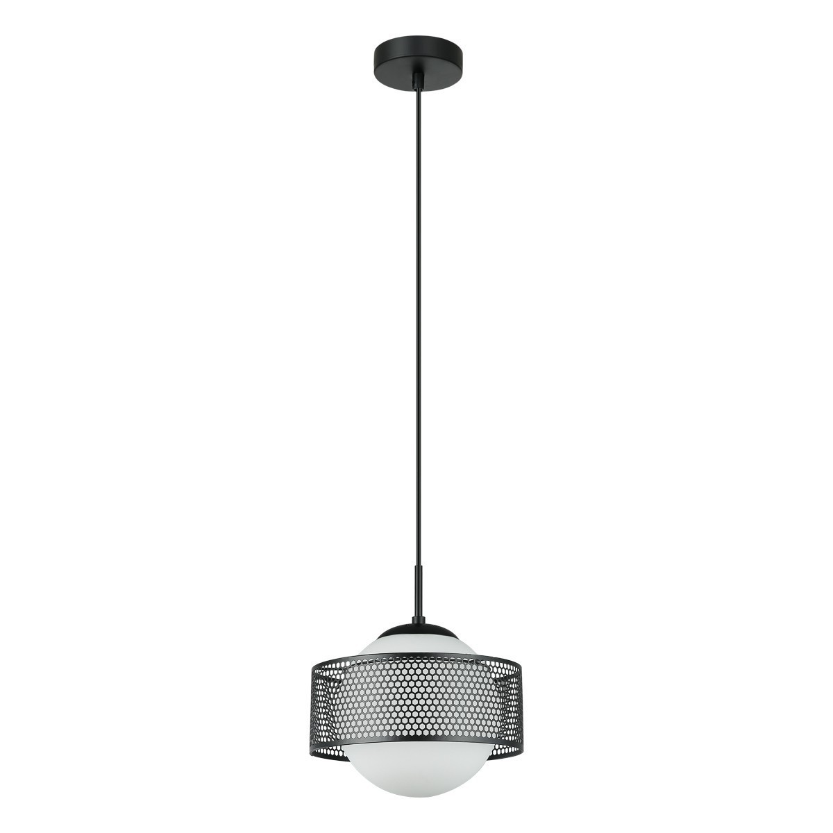 Nowoczesna lampa wisząca ITALUX PND-55456-1L-BK
