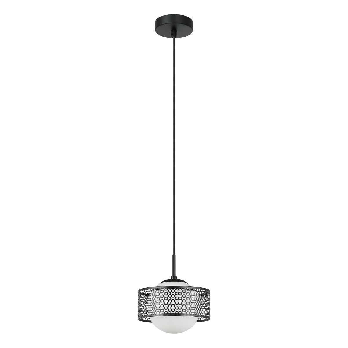 Nowoczesna lampa wisząca ITALUX PND-55456-1M-BK