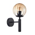 ITALUX Ravena WL-2324-1 BK+AMB - Nowoczesna lampa z kategorii - Kinkiety
