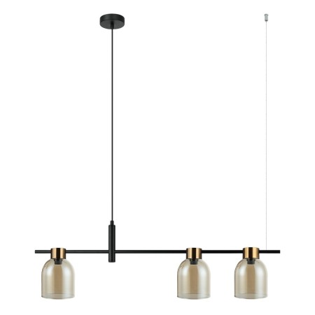 Nowoczesna lampa wisząca ITALUX PND-66892-3-BK-AMB