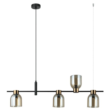 Nowoczesna lampa wisząca ITALUX PND-66892-4-BK-AMB