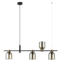 Nowoczesna lampa wisząca ITALUX PND-66892-4-BK-AMB