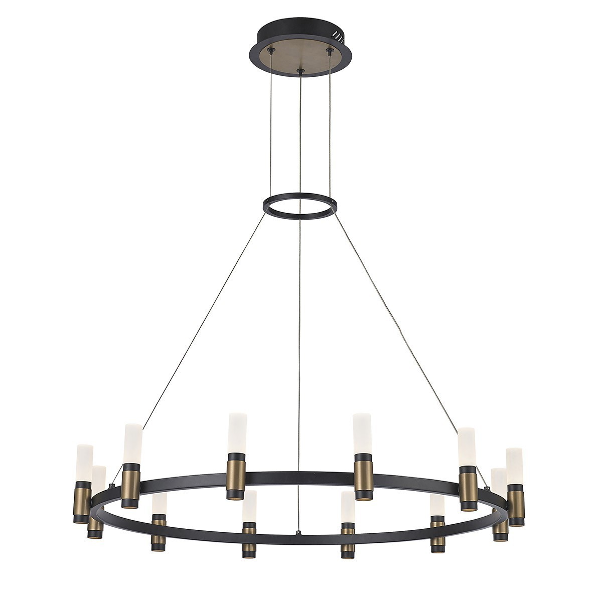 Lampa wisząca w stylu industrialnym i retro ITALUX PND-280110130-12A-MBL