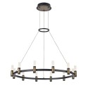 Lampa wisząca w stylu industrialnym i retro ITALUX PND-280110130-12A-MBL