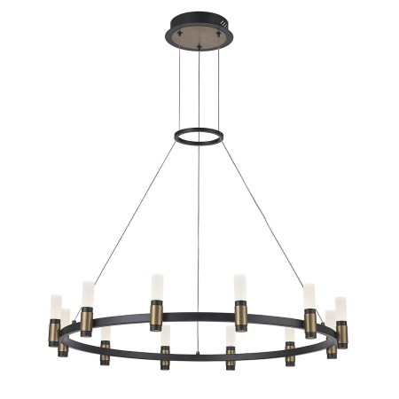 Lampa wisząca w stylu industrialnym i retro ITALUX PND-280110130-12A-MBL