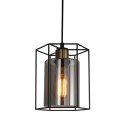 Lampa wisząca w stylu industrialnym i retro ITALUX PND-78901-1-BK+SG