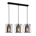 Lampa wisząca w stylu industrialnym i retro ITALUX PND-78901-3-BK+SG