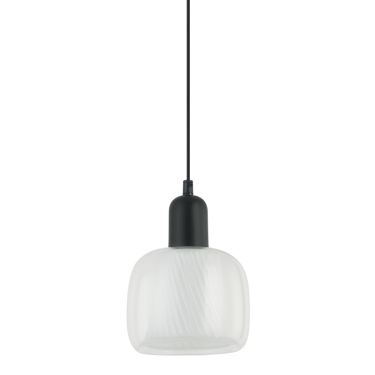 Nowoczesna lampa wisząca ITALUX PND-67594-1-BK+CL