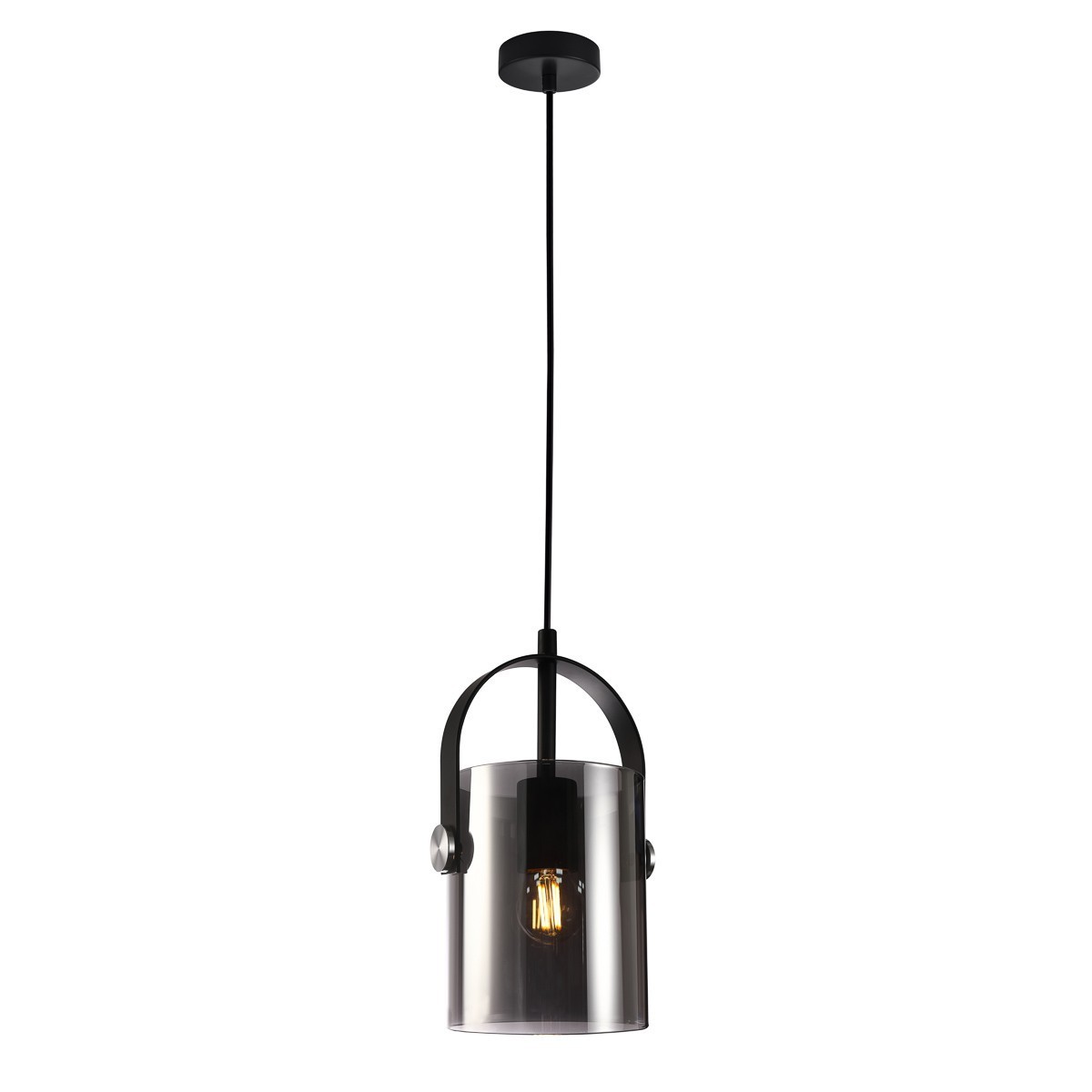 Nowoczesna lampa wisząca ITALUX PND-32453-1-BK+SG