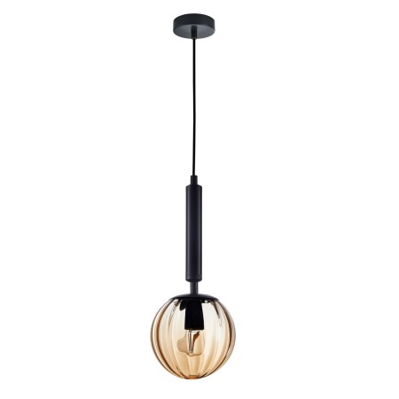 ITALUX Ravena PND-2324-1 BK+AMB - Nowoczesna lampa z kategorii - Wiszące
