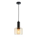 Nowoczesna lampa wisząca ITALUX PND-65342-1-BK+AMB