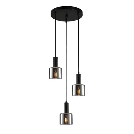 Nowoczesna lampa wisząca ITALUX PND-65342-3A-BK+SG