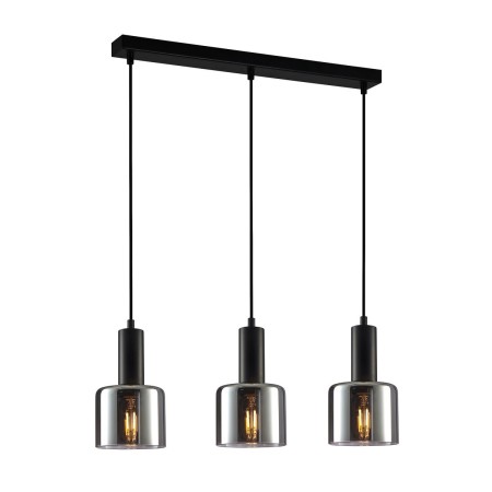 Nowoczesna lampa wisząca ITALUX PND-65342-3-BK+SG