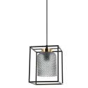Lampa wisząca w stylu industrialnym i retro ITALUX PND-23231-1-BK+SG