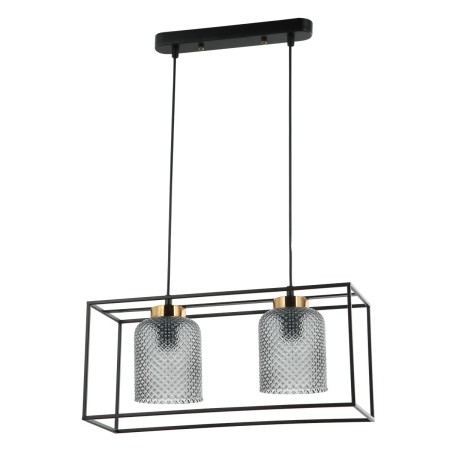 Lampa wisząca w stylu industrialnym i retro ITALUX PND-23231-2-BK+SG
