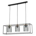 Lampa wisząca w stylu industrialnym i retro ITALUX PND-23231-3-BK+SG