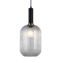 Nowoczesna lampa wisząca ITALUX PND-5588-1L-BK+CL
