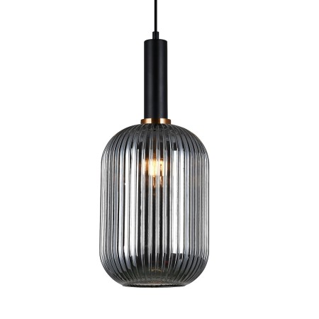 Nowoczesna lampa wisząca ITALUX PND-5588-1L-BK+SG