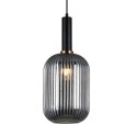 Nowoczesna lampa wisząca ITALUX PND-5588-1L-BK+SG