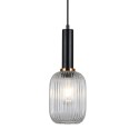Nowoczesna lampa wisząca ITALUX PND-5588-1M-BK+CL