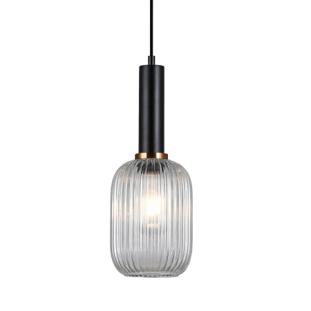 Nowoczesna lampa wisząca ITALUX PND-5588-1M-BK+CL