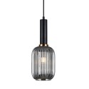 Nowoczesna lampa wisząca ITALUX PND-5588-1M-BK+SG