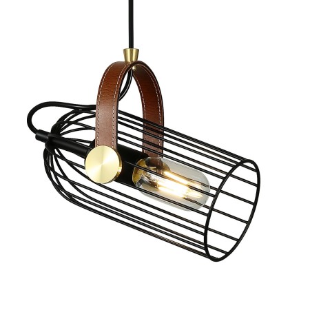 Lampa wisząca w stylu industrialnym i retro ITALUX PND-2445-1-BK