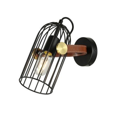 Lampa przemysłowa i retro Kinkiet ITALUX WL-2445-1-BK