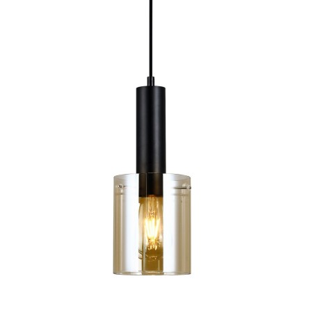 Nowoczesna lampa wisząca ITALUX PND-5581-1-BK+AMB