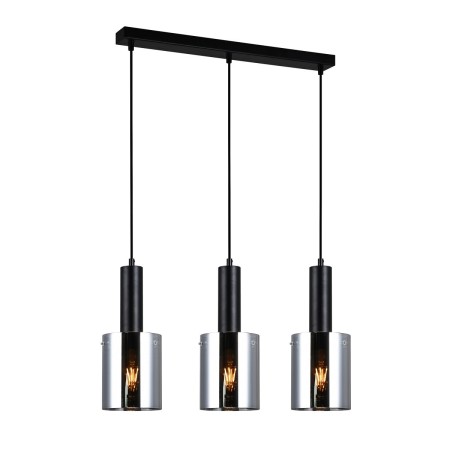 Nowoczesna lampa wisząca ITALUX PND-5581-3-BK+SG