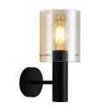 Lampa nowoczesna Kinkiet ITALUX WL-5581-1A-BK+AMB