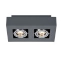 Nowoczesna lampa natynkowa ITALUX IT8002S2-BK/AL