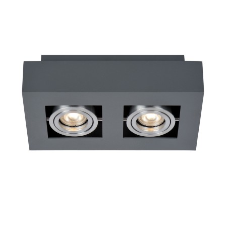 Nowoczesna lampa natynkowa ITALUX IT8002S2-BK/AL