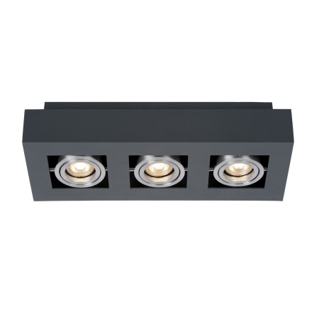 Nowoczesna lampa natynkowa ITALUX IT8002S3-BK/AL